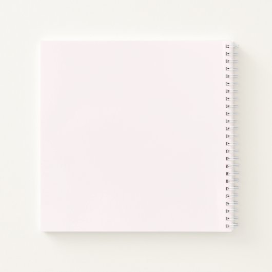 エレファントピンクフローラ1stバースデーネームゲストブック ノートブック (裏面)