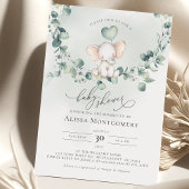 エレファントピーナッツベイビーシャワー招待状 招待状