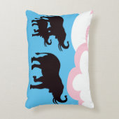 エレファントファミリーアクセント枕 アクセントクッション (正面(垂直))