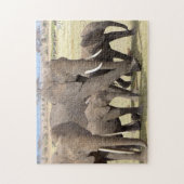 エレファントファミリージグソーパズル ジグソーパズル (縦)