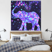 エレファントフラワーズキャンバス印刷春Joy キャンバスプリント (インサイチュ (寝室))