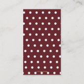 エレファントブルゴーニュ赤面フローラおむつラッフルベビー エンクロージャーカード (裏面)