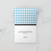 エレファントブルーカ千鳥格子のード サンキューカード (内部)