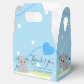 エレファントブルーハートバルーンの表示ボックス フェイバーボックス (オープン)