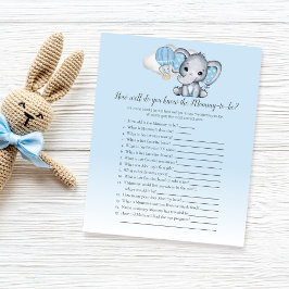 エレファントブルー知っているママ–2-Beベビーゲーム