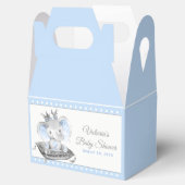 エレファントプリンスベビーシャワー フェイバーボックス (オープン)