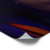 エレファントヘアドレス女性 – Weirdcoreレインボーパンク ポスター (角)