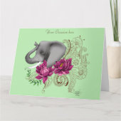 エレファントヘンナロータス花 カード (正面)