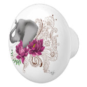 エレファントヘンナロータス花 セラミックノブ (右)