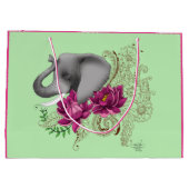 エレファントヘンナロータス花 ラージペーパーバッグ (裏面)