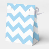 エレファントベイビーシャワーブルーとホワイト フェイバーボックス (裏面サイド)