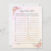 エレファントベイビープロダクツ ABC シャワーゲームカード 招待状 (正面)