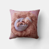 エレファントベビーガール誕生統計の写真 クッション (裏面)