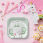 エレファントベビーグリーン ペーパープレート (パーティー)