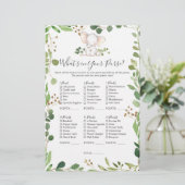 エレファントベビーシャワーあなたの財布の中にあるものを (スタンド正面)