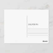 エレファントベビーシャワーありがとうございますお知らせ水玉模様 ポストカード (裏面)