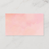 エレファントベビーシャワーガールおむつラッフルチケット エンクロージャーカード (裏面)