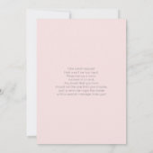 エレファントベビーシャワーガール招待状 招待状 (裏面)