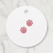 エレファントベビーシャワーギフトラベル フェイバータグ (裏面)