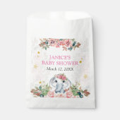 エレファントベビーシャワーギフトラベル フェイバーバッグ (正面)