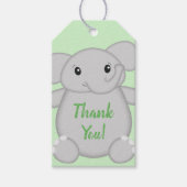 エレファントベビーシャワーサファリ ギフトタグ (正面)