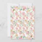 エレファントベビーシャワーサンキューカード 招待状 (裏面)