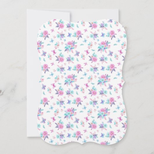 エレファントベビーシャワーパレード 招待状 (裏面)