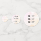 エレファントベビーシャワーボホシックなコーラルウォーターの色 コンフェッティ (裏面)