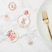 エレファントベビーシャワーボホシックなコーラルウォーターの色 コンフェッティ (グループ)