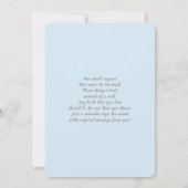 エレファントベビーシャワーボーイ招待状 招待状 (裏面)