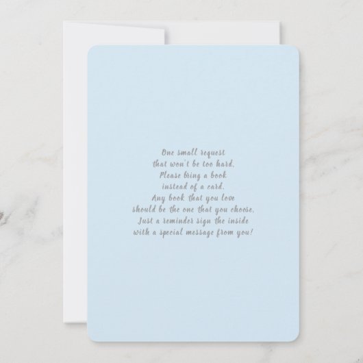 エレファントベビーシャワーボーイ招待状 招待状 (裏面)