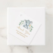 エレファントベビーシャワーメッセージカード フェイバータグ (インサイチュ)