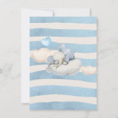 エレファントベビーシャワー招待状 (裏面)