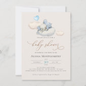 エレファントベビーシャワー招待状 (正面)