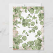 エレファントベビーシャワー招待状 – アーストーン 招待状 (裏面)