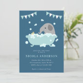 エレファントベビーシャワー招待状 招待状 (スタンド正面)