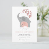 エレファントベビーシャワー招待状 案内状 (スタンド正面)