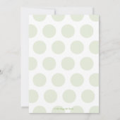 エレファントベビーシャワー招待状 男女兼用 招待状 (裏面)