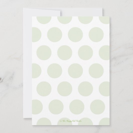 エレファントベビーシャワー招待状 男女兼用 招待状 (裏面)