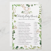 エレファントベビーシャワー有名人ベビーネーム (正面/裏面)