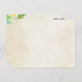 エレファントベビーシャワー – 本の付属品を持って来る インビテーションポストカード (正面/裏面)