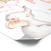 エレファントベビージャーガールパシファイヤー狩り標識 ポスター (角)