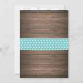 エレファントベ素朴ビーシャワー招待状アクア 招待状 (裏面)