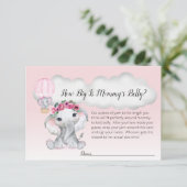 エレファントホットエアバルーンマママズベリーサイズベビー エンクロージャーカード (スタンド正面)