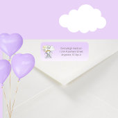 エレファントホットエアバルーン赤ちゃんシャワー差出人住所 ラベル