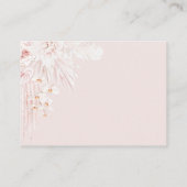 エレファントボホフローラピンクベビーシャワーオムツ エンクロージャーカード (裏面)