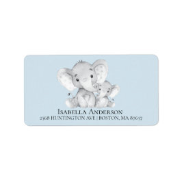 エレファントボーイズ赤ちゃんシャワー住所 シール