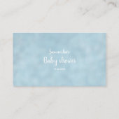 エレファントボーイブルーベビーシャワーおむつラッフルカード エンクロージャーカード (裏面)