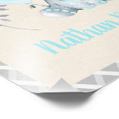 エレファントボーイベビー子供部屋サイン フォトプリント            (角)