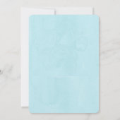 エレファントボーイ甘い小さなピーナッツ赤ちゃんシャワー 招待状 (裏面)